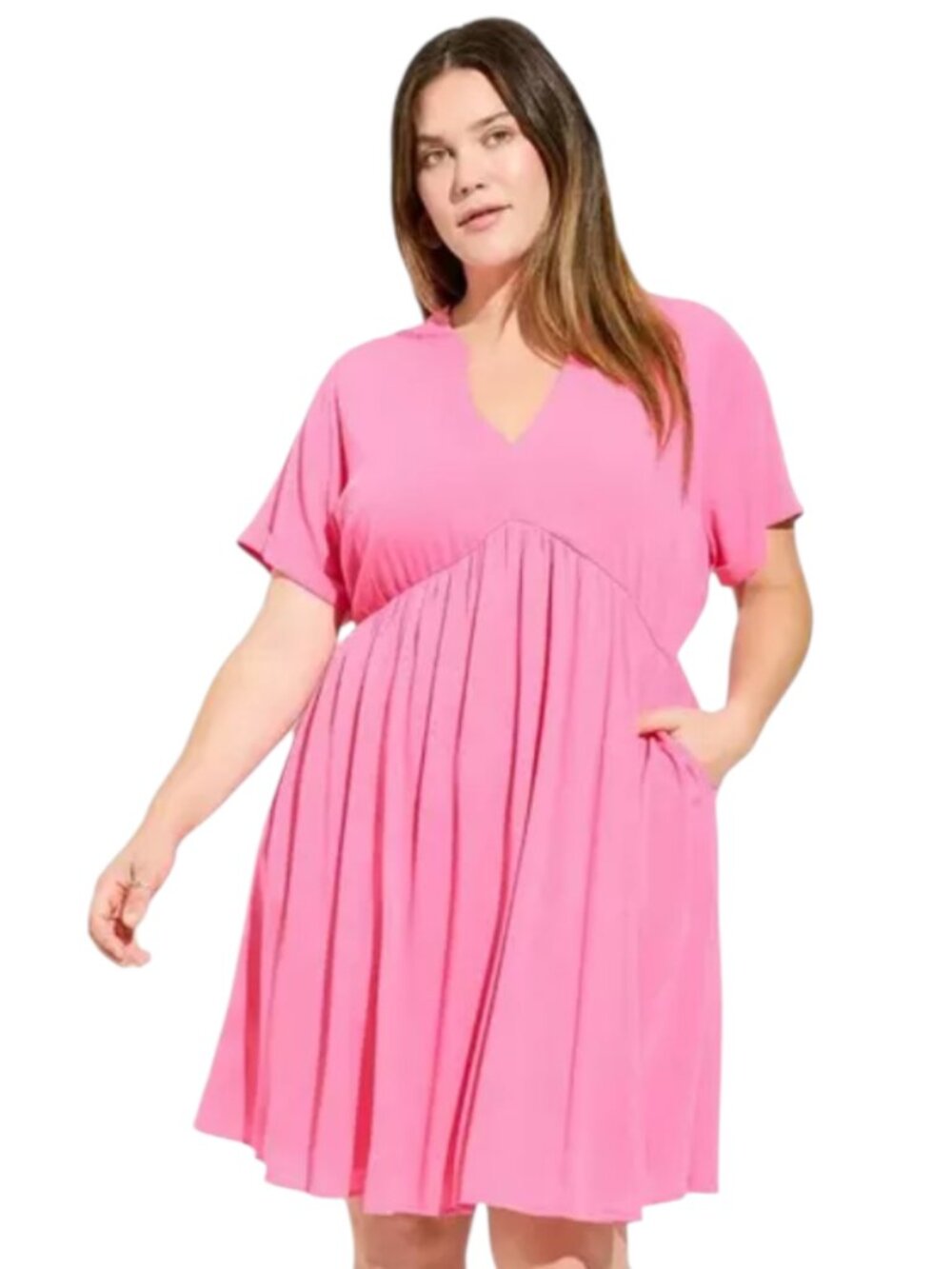 Torrid Pink Hi Low Waist Tunic Dress